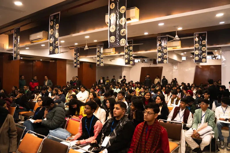 Delegates filling the auditorium for the opening ceremony